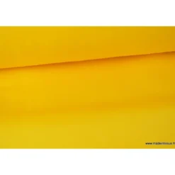 Tissu sergé coton mi-lourd jaune 260gr/m²