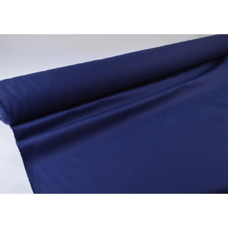 Tissu sergé coton mi-lourd marine 260gr/m²