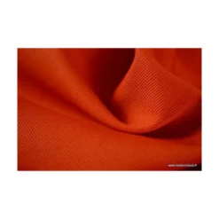 Tissu sergé coton mi-lourd Orange 260gr/m²