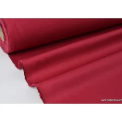 Tissu sergé coton mi-lourd rouge hermès 260gr/m²