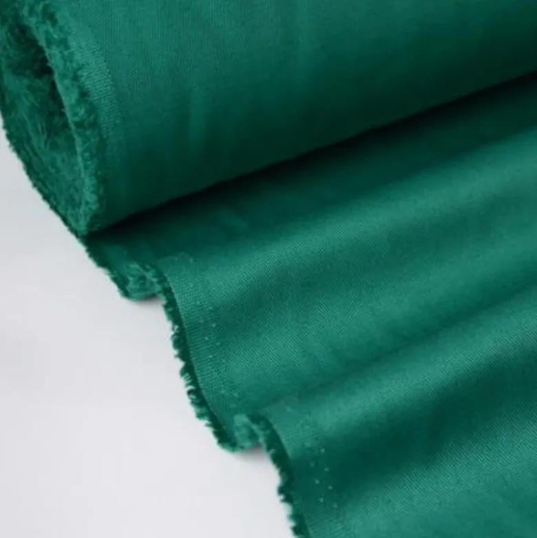 Tissu sergé coton mi-lourd Vert 260gr/m²