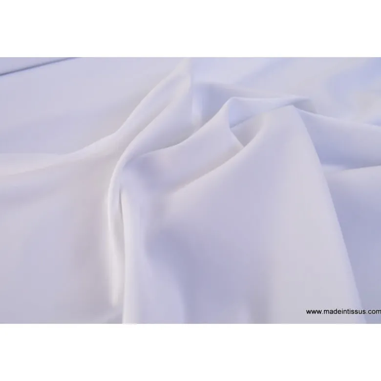 Tissu sergine blanc pour robe de mariée