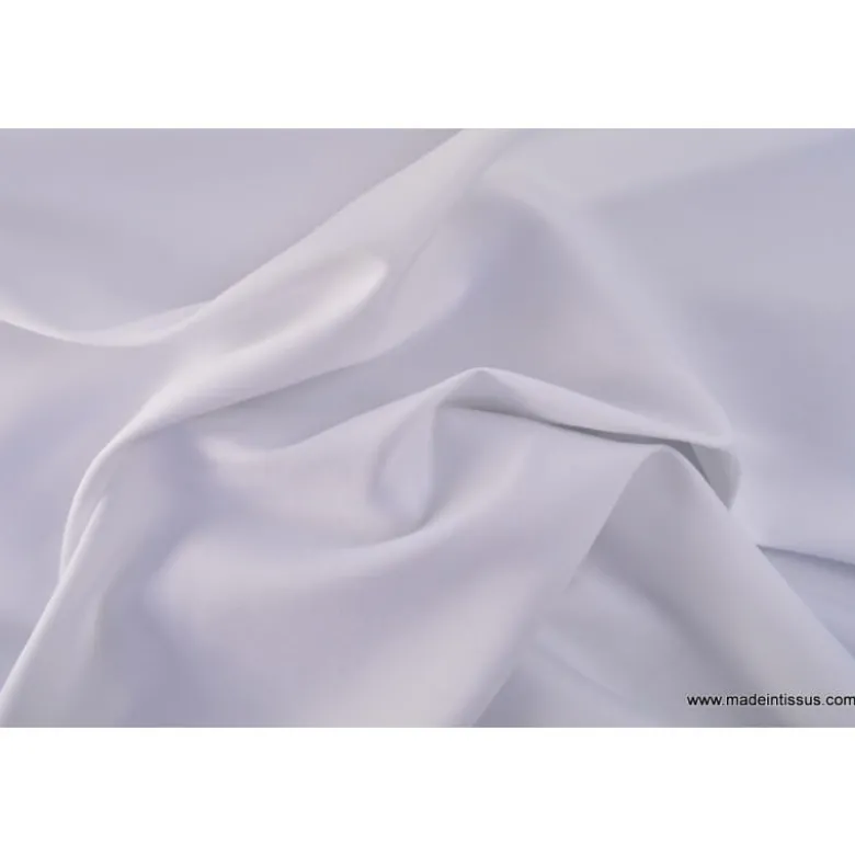 Tissu sergine blanc pour robe de mariée