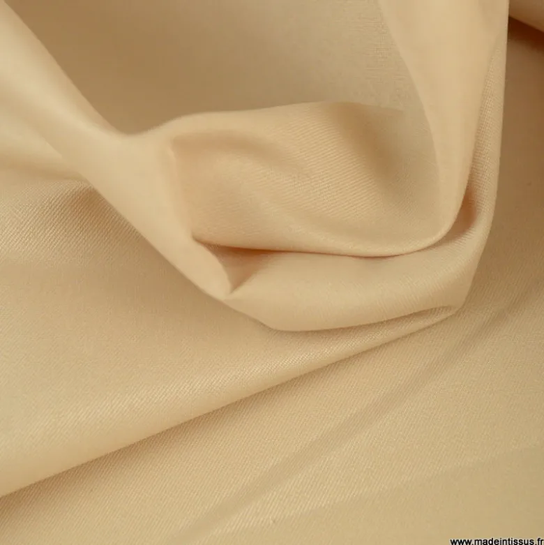 Tissu sergine camel pour robe de mariée