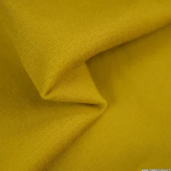 Tissu sergé stretch type chino coloris moutarde - OEKO TEX