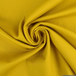 Tissu sergé stretch type chino coloris moutarde - OEKO TEX