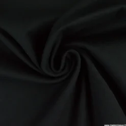 Tissu sergé stretch type chino coloris noir - OEKO TEX