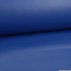 Tissu Simili cuir ameublement rigide Bleu Royal