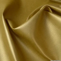 Tissu Simili cuir ameublement rigide Or