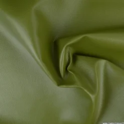 Tissu Simili cuir ameublement rigide Kaki