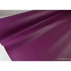 Tissu Simili cuir ameublement rigide violet