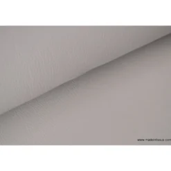 Tissu Simili cuir ameublement rigide gris pierre