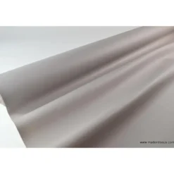 Tissu Simili cuir ameublement rigide gris pierre