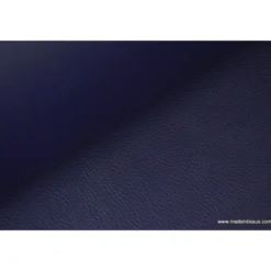 Tissu Simili cuir ameublement rigide MARINE
