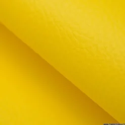 Tissu Simili cuir ameublement rigide Jaune