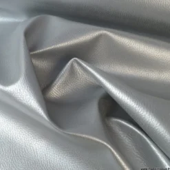 Tissu Simili cuir ameublement rigide Argent
