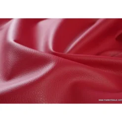Tissu Simili cuir ameublement rigide fuchsia