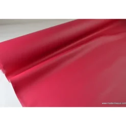 Tissu Simili cuir ameublement rigide fuchsia