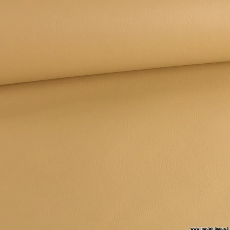 Tissu simili cuir Beige