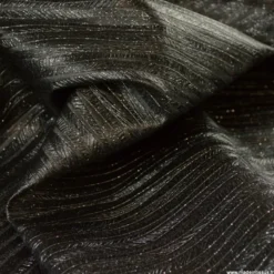 Tissu Simili cuir Ecorce Noir