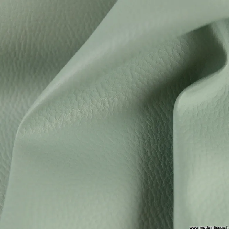 Tissu Simili cuir Karia coloris Brume