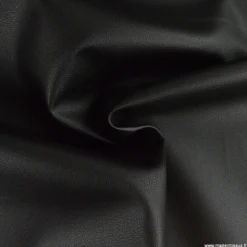 Tissu simili cuir non feu, sellerie automobile noir