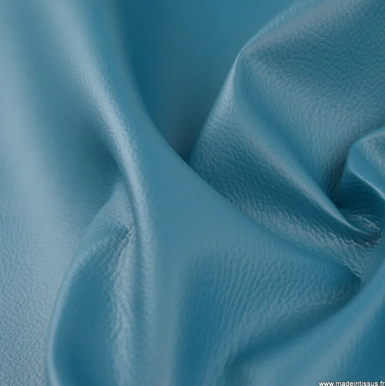 Tissu simili cuir Paon