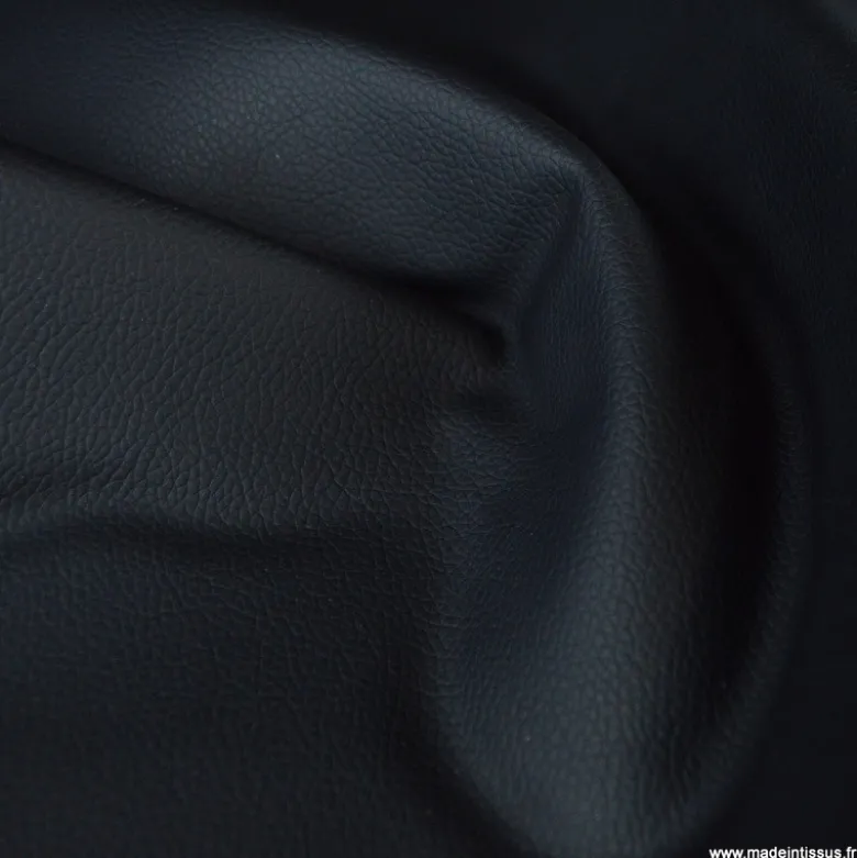 Tissu simili cuirs noir avec mousse et résille pour siège auto