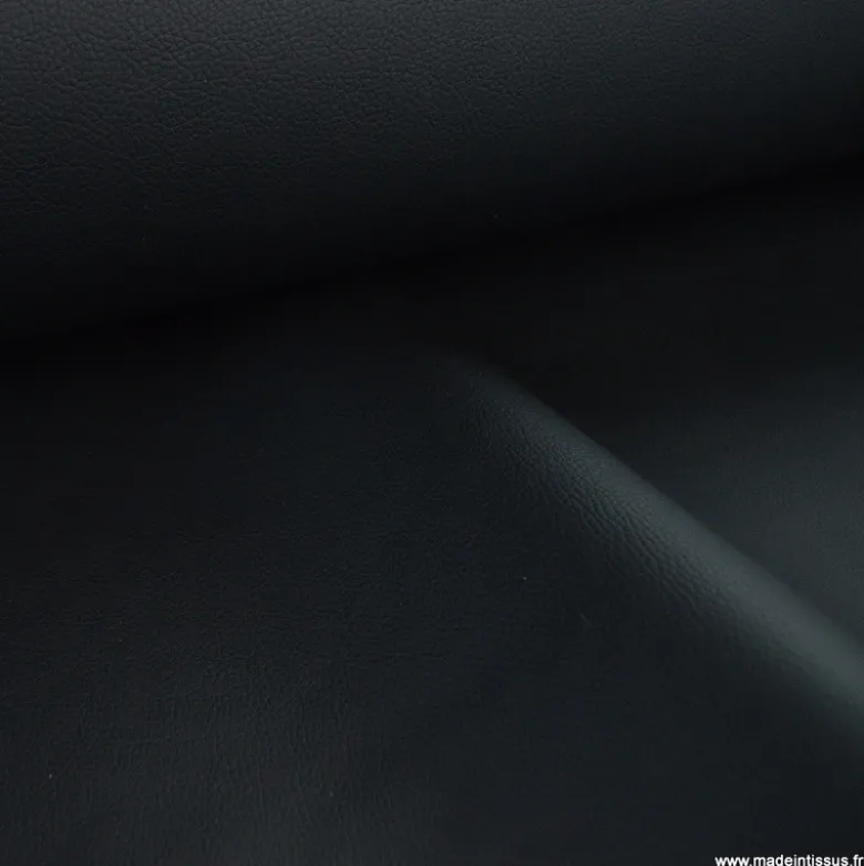 Tissu simili cuirs noir avec mousse et résille pour siège auto