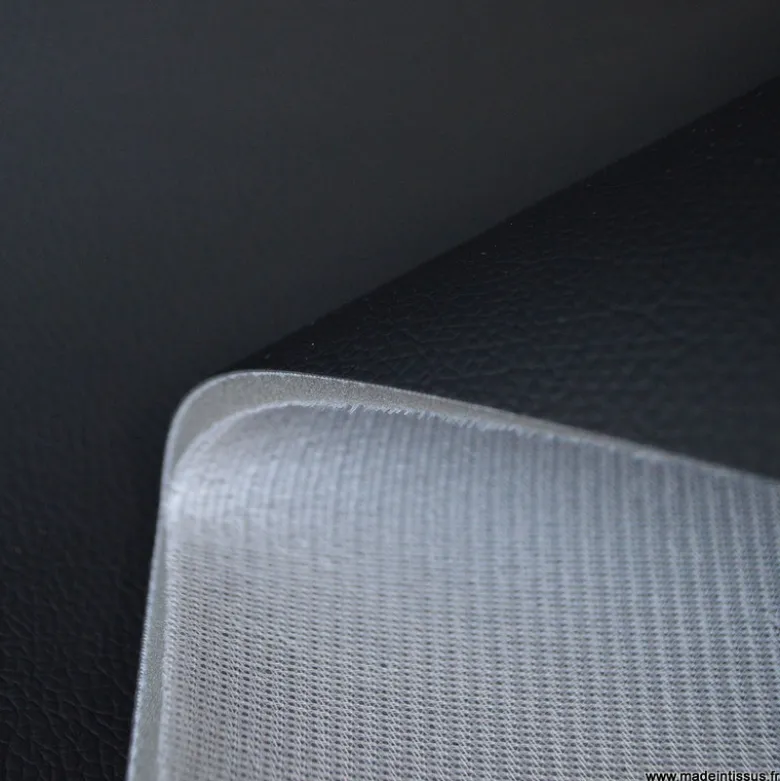 Tissu simili cuirs noir avec mousse et résille pour siège auto