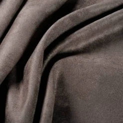 Tissu suédine ameublement habillement Taupe foncé