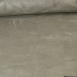 Tissu suédine ameublement habillement gris