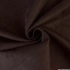 Tissu suédine ameublement marron