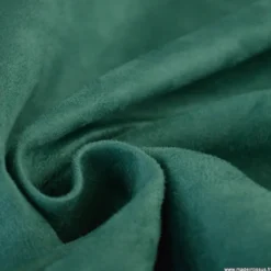 Tissu suédine ameublement vert émeraude