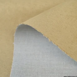 Tissu suédine beige foncé pour siège automobile et ameublement