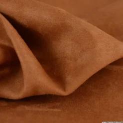 Tissu suédine camel pour siège automobile et ameublement