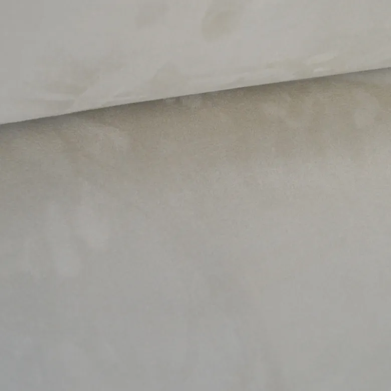 Tissu suedine pour ciel de toit et sellerie beige clair