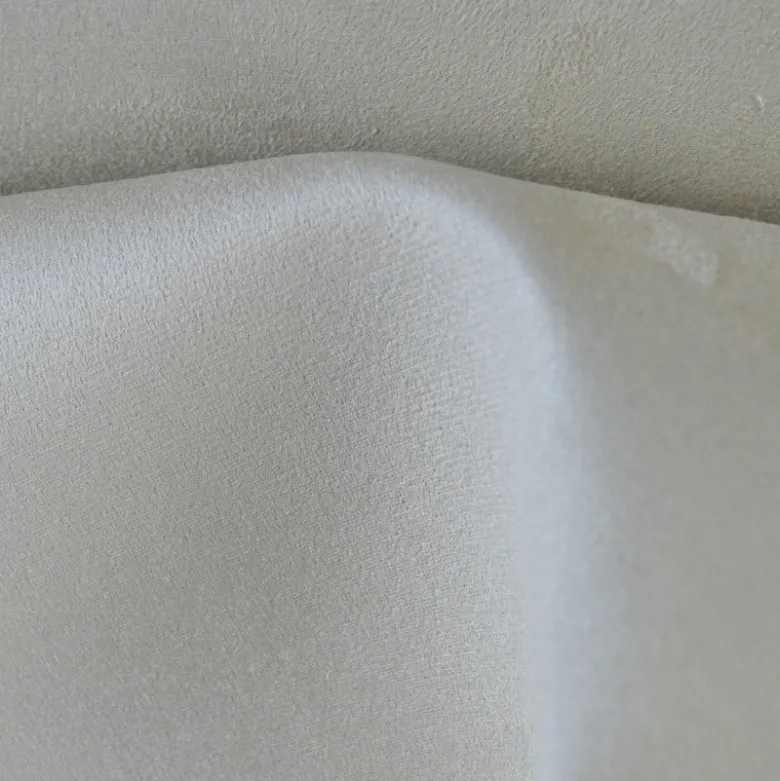 Tissu suedine pour ciel de toit et sellerie beige clair