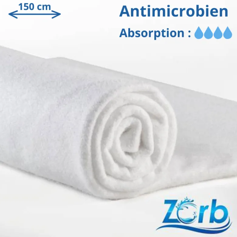 Tissu Super absorbant Zorb Antimicrobien Original en 150 cm