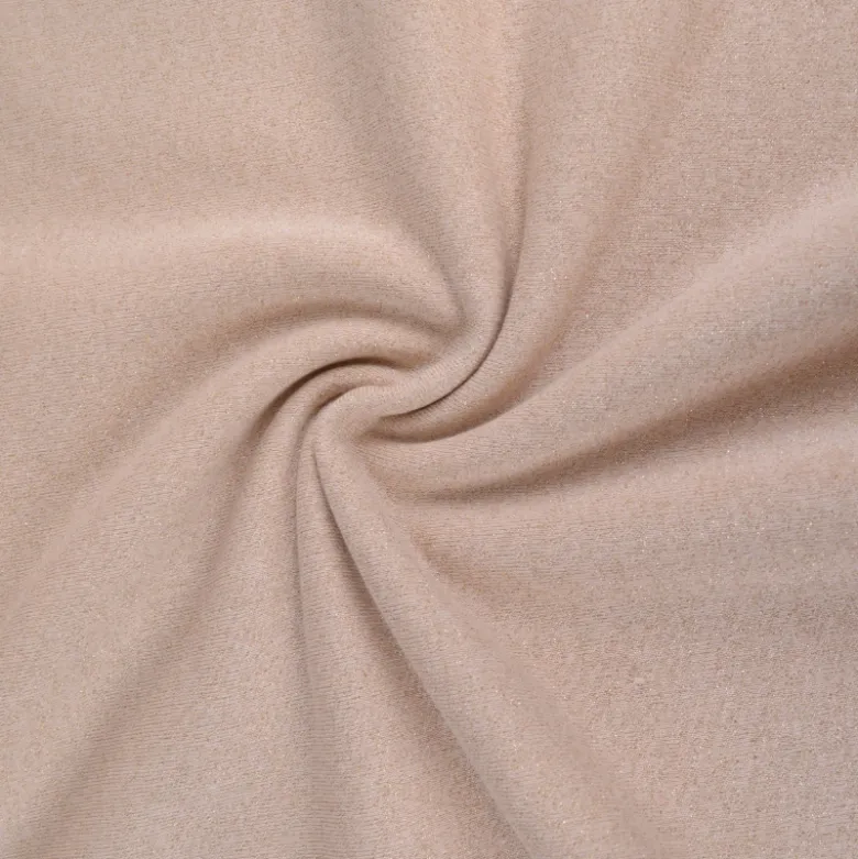 Tissu sweat lurex rose gold - OEKO TEX