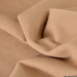 Tissu sweat molleton américain Camel - Largeur 190 cm