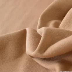 Tissu sweat molleton américain Camel - Largeur 190 cm