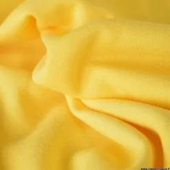 Tissu sweat molleton américain Jaune - Largeur 190 cm