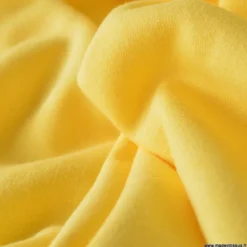 Tissu sweat molleton américain Jaune - Largeur 190 cm