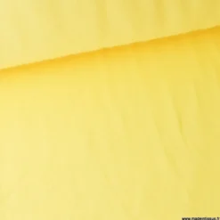 Tissu sweat molleton américain Jaune - Largeur 190 cm