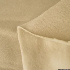 Tissu sweat molleton américain Sable - Largeur 190 cm