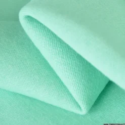 Tissu sweat molleton américain Menthe - Largeur 190 cm