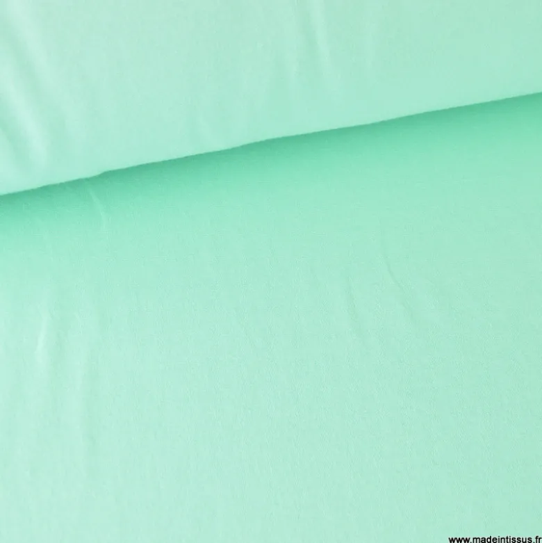 Tissu sweat molleton américain Menthe - Largeur 190 cm