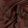 Tissu Taffetas changeant polyester noir bordeaux