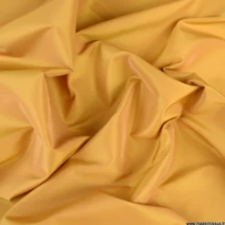 Tissu Taffetas changeant polyester beige or